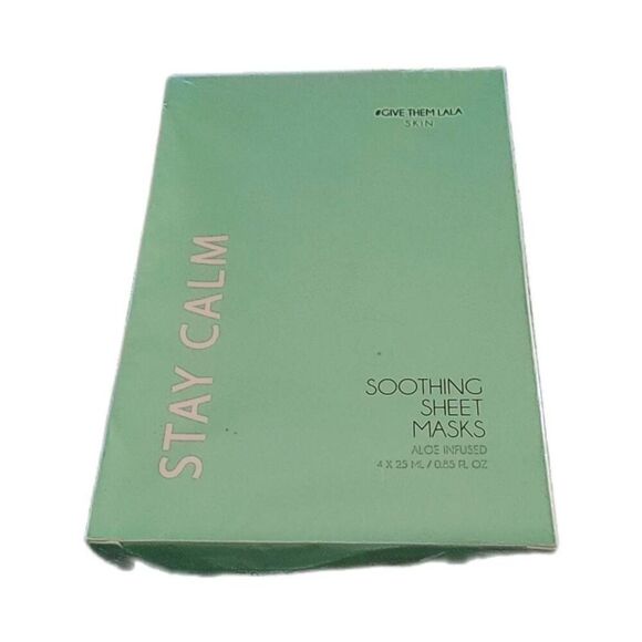 BNIB~GIVE THEM LALA SKIN Aloe Soothing Sheet Face Masks - Picture 1 of 2